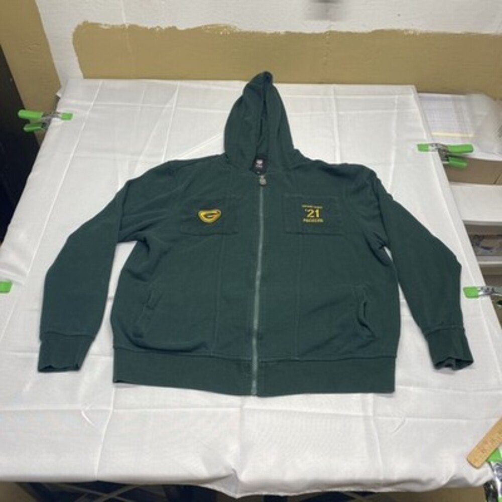 NFL Pro Line Green Bay Packers Established '21 Full Zip Hooded Sweatshirt! SZ XL